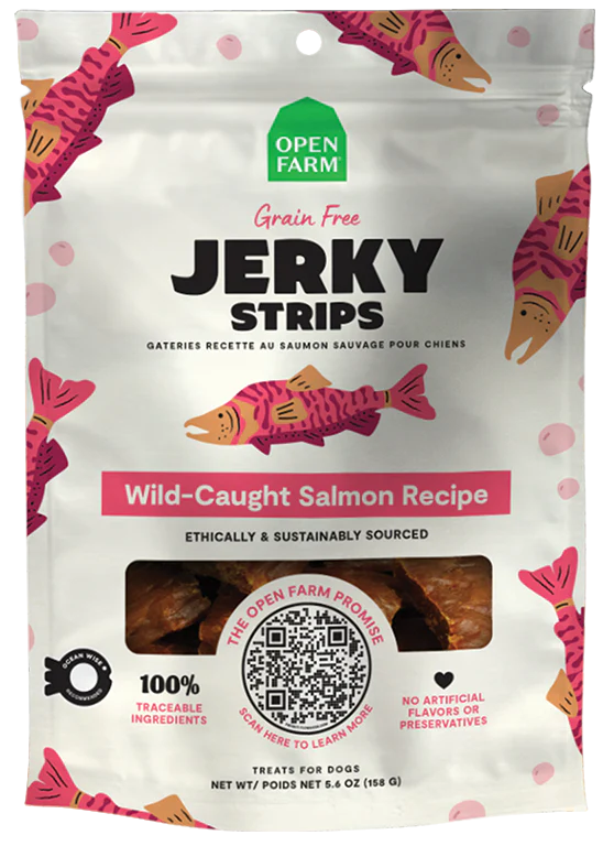 open farm treats salmon jerky