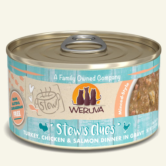 weruva cat 5.5oz stew clues discontued SALE TO CLEAR