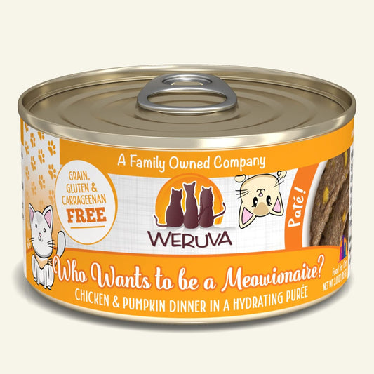 weruva cat 5oz who wants to  chicken & pumpkin dinner pate