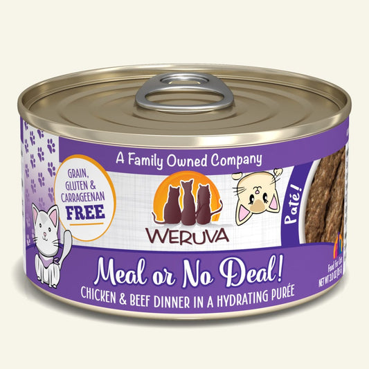 weruva cat 5oz meal or no deal chicken & beef dinner pate