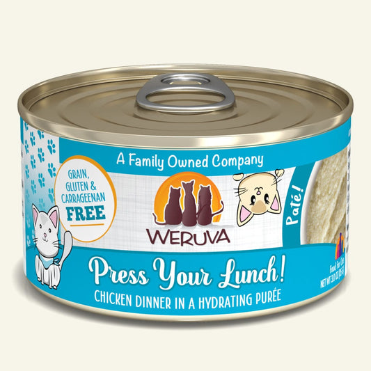 weruva cat 3oz press your lunc chickin dinner pate