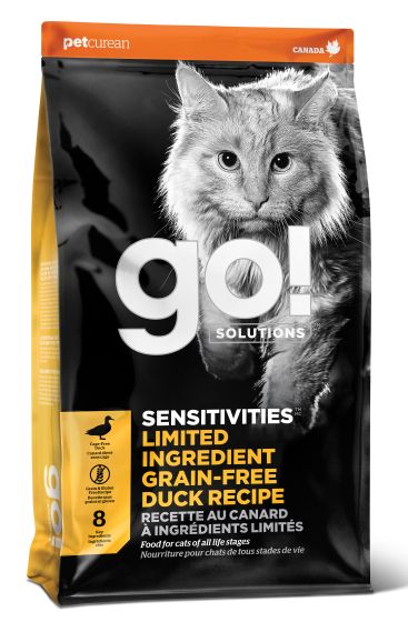 Go Cat 8lb LID duck  grain free