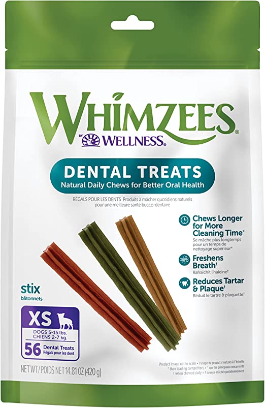 Whimzees bag Stix 56pc Xsmall