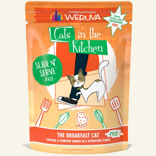 weruva CITK pouch breakfeast  slide and serve chicken pump