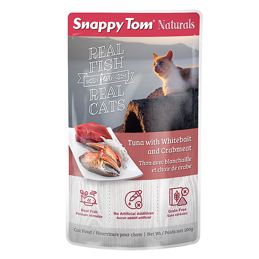 snappy tom pouch Tun/w/ crab