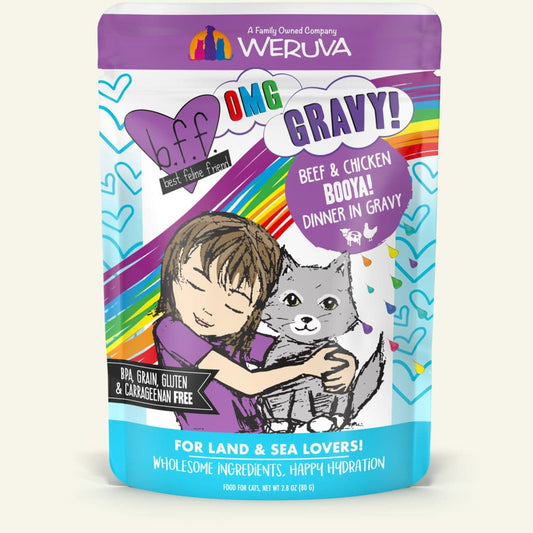 bff cat pouch booya! beef & chicken