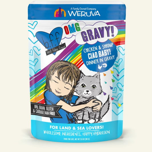 bff cat pouch chao baby! chicken & shrimp