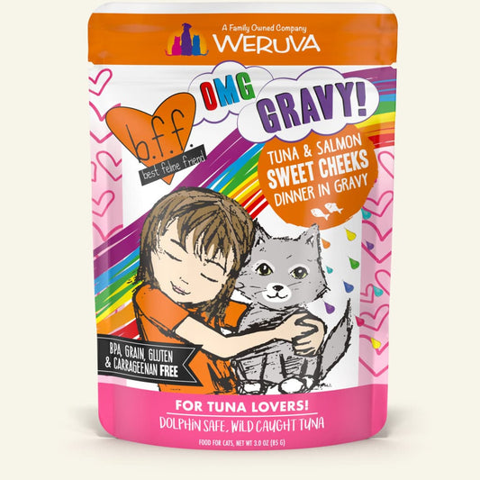 bff cat pouch sweet cheeks  tuna & salmon