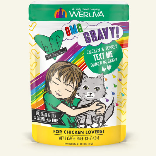 bff cat pouch text me chicken & turkey