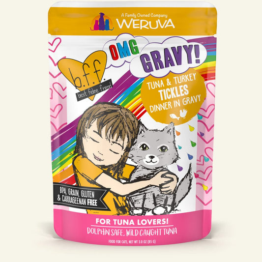 bff cat pouch tickles tuna & turkey