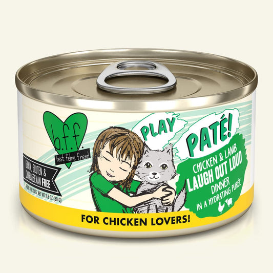 bff cat 5.5oz laugh out loud! chicken & lamb pate