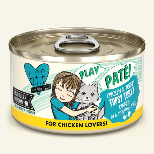 bff cat 5.5oz topsy turvy chicken & turkey pate