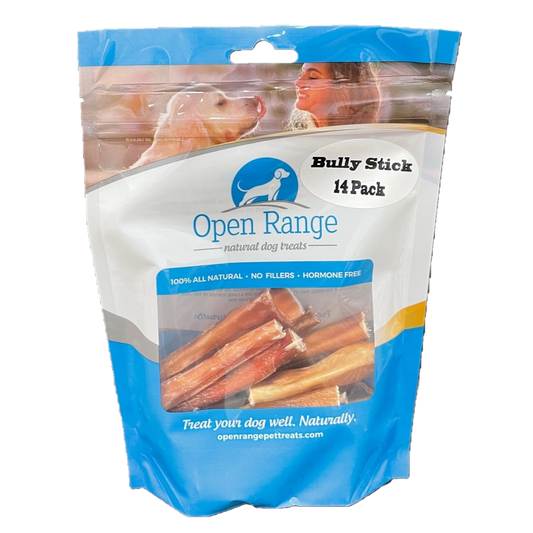 open Range Bully Stick 14p 14 pack 4-6 inch