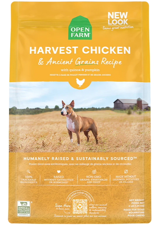 open farm 22lbs grains chicken