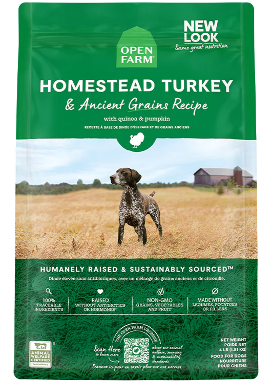 open farm 22lbs grains turkey