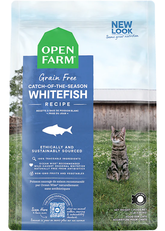 open farm 8 lb whitefish cat