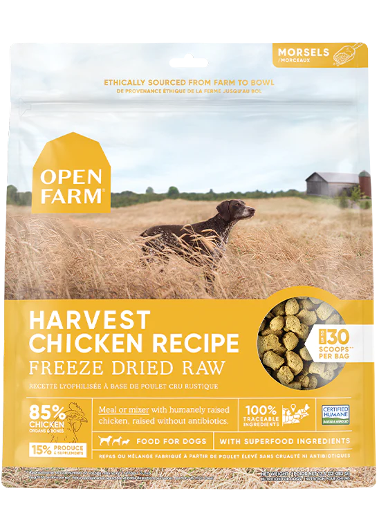 open farm FD chicken 22oz freeze dried