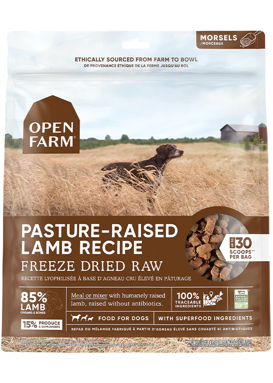 open farm FD lamb 22oz freeze dried