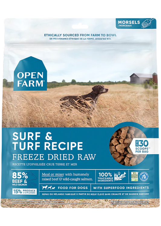 open farm FD surf & turf 13.5o freeze dried