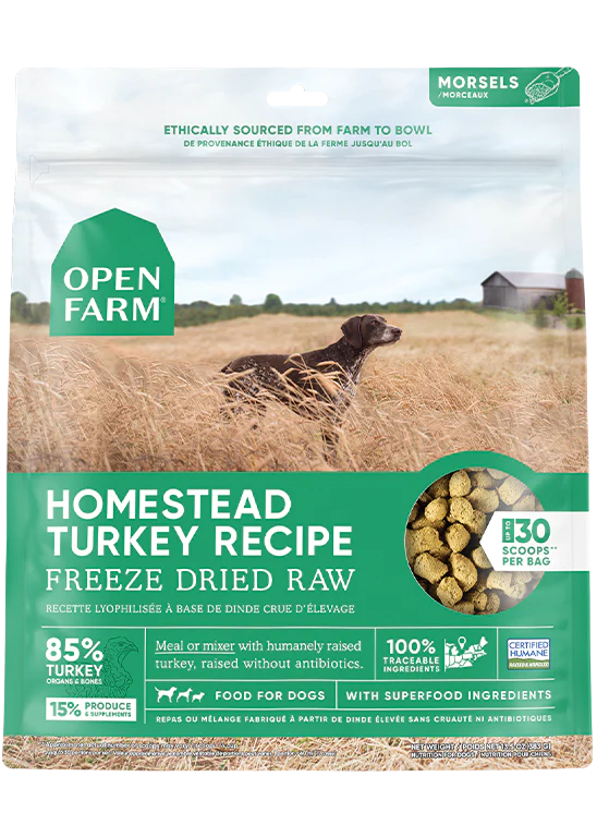 open farm FD turkey 13.5oz freeze dried