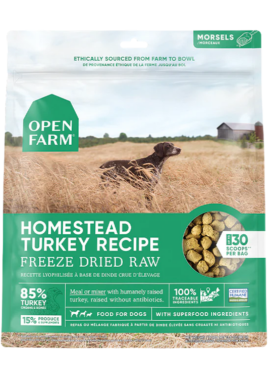 open farm FD turkey 3.5oz freeze dried