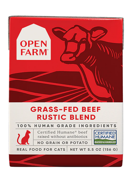 open farm 5.5 oz beef cat