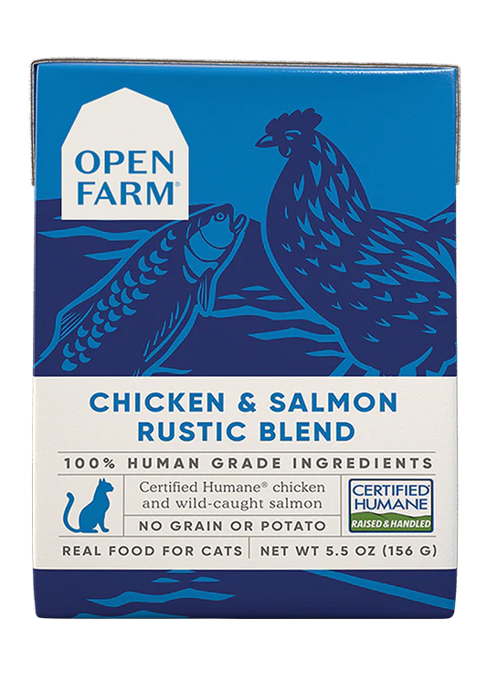 open farm 5.5 oz chk/sal cat