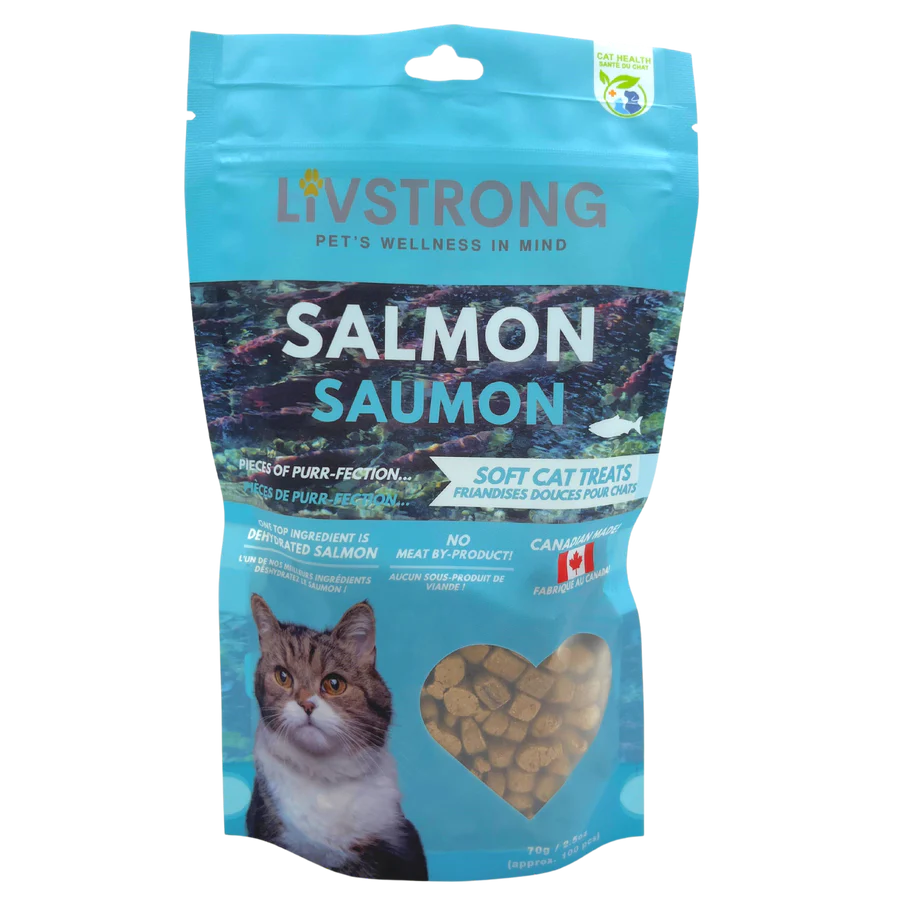 livstrong dehydrated salmon cat treats