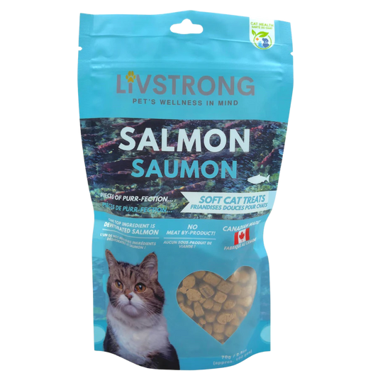 livstrong dehydrated salmon cat treats