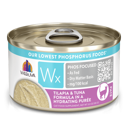 weruva cat WX tilapia & tu 3oz puree