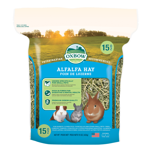 oxbow alfalfa hay 15oz