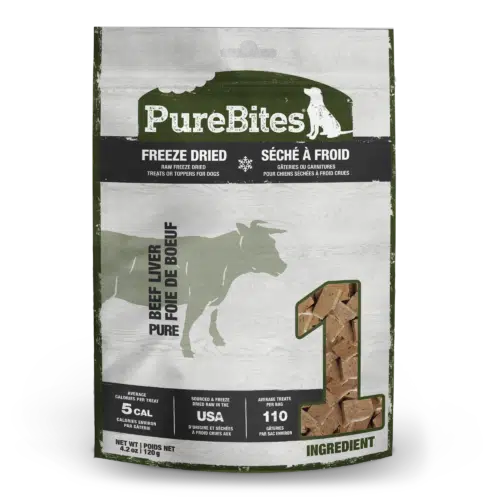 purebites dog 250g beef liver