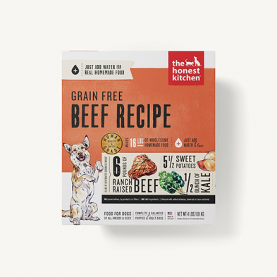 honest kit dog Beef 4lb GF grain free