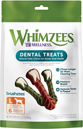 whimzees bag brushzee 6pc Lrg