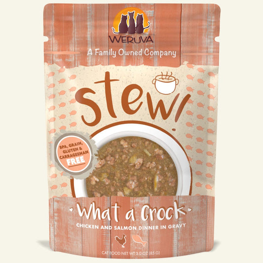 weruva cat pouch what a crock  discontued SALE TO CLEAR