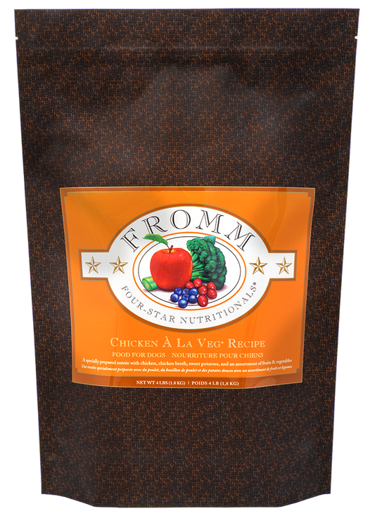 fromm dog 12lb chicken la veg with grains