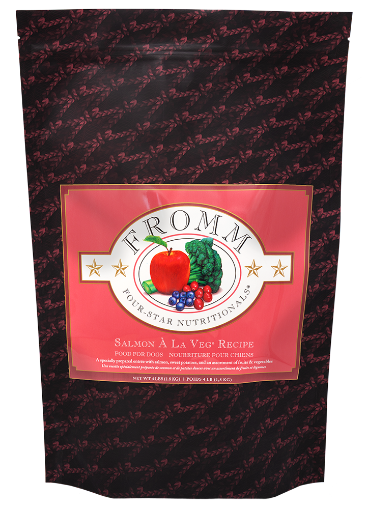 Fromm Dog 26lb salmon  la veg  with grains