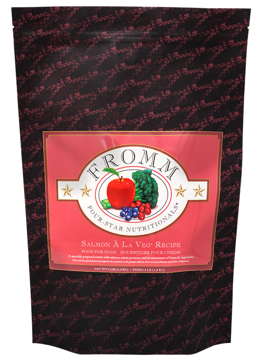 Fromm Dog 26lb salmon  la veg  with grains
