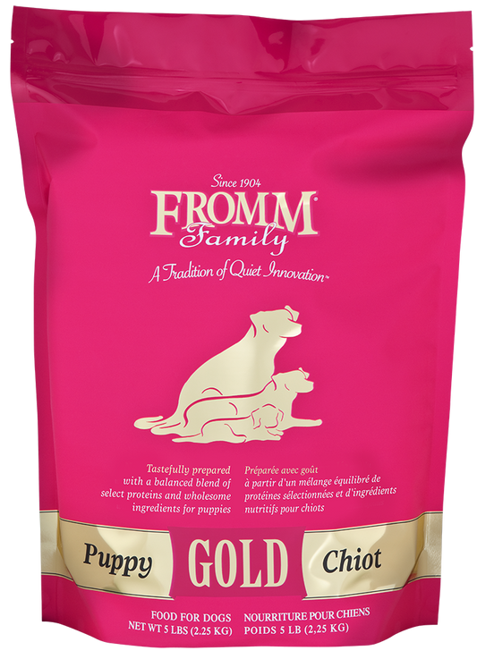 fromm dog 5lb gold puppy  PINK BAG