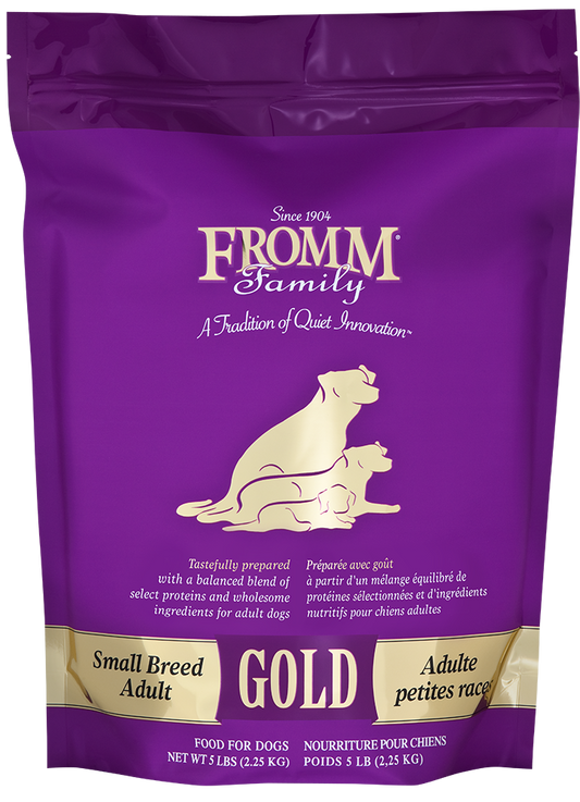 fromm dog 15lb gold SB adult PURPLE BAG