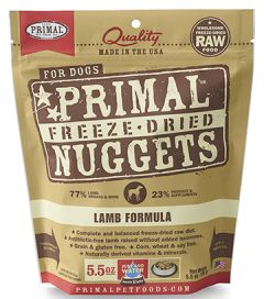 Primal dog 5.5oz Lamb  freeze dried