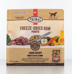 Primal pronto freezedried lamb 16 ounces