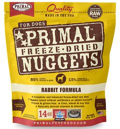 Primal dog 14oz rabbit freeze dried