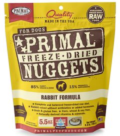 Primal dog 5.5oz rabbit freeze dried