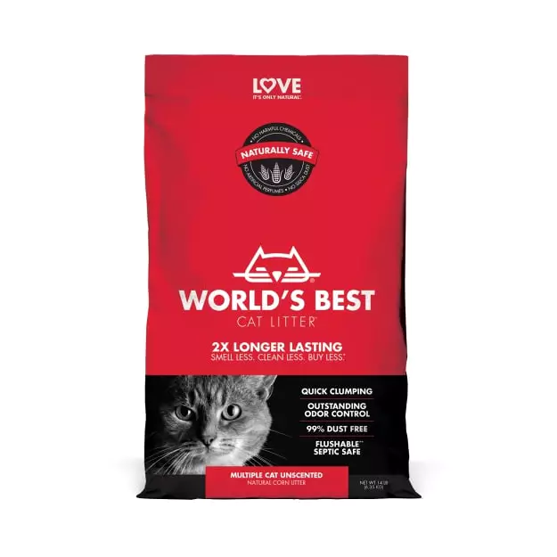 worlds best 14lb multicat  red