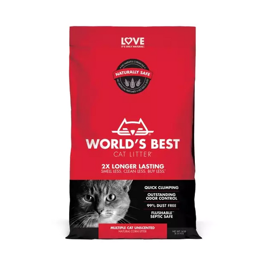 worlds best 14lb multicat  red