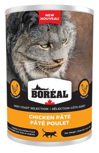 boreal 14oz chicken pate WEST COAST cat ( yellow can )